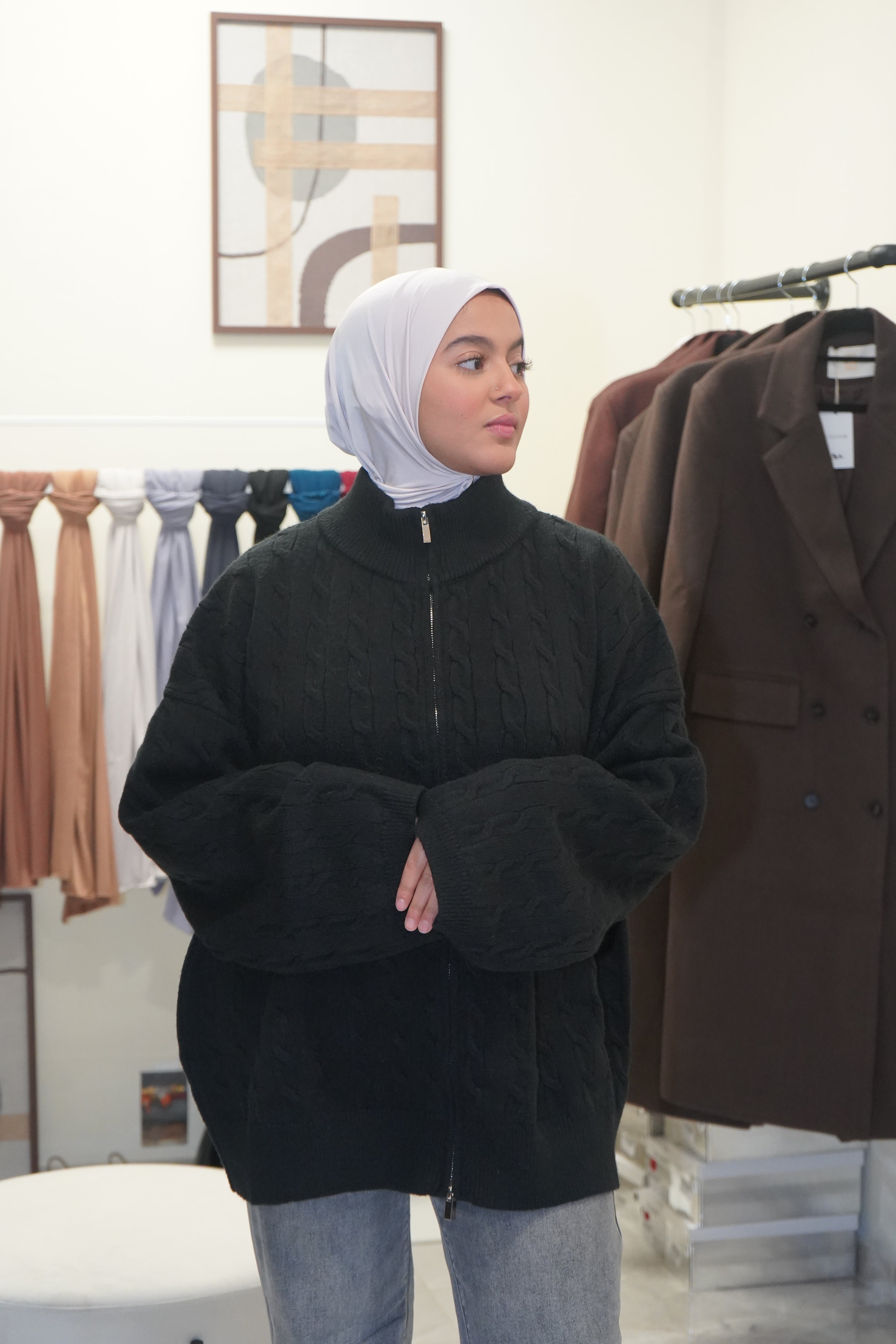 Gilet Oversize Zippé