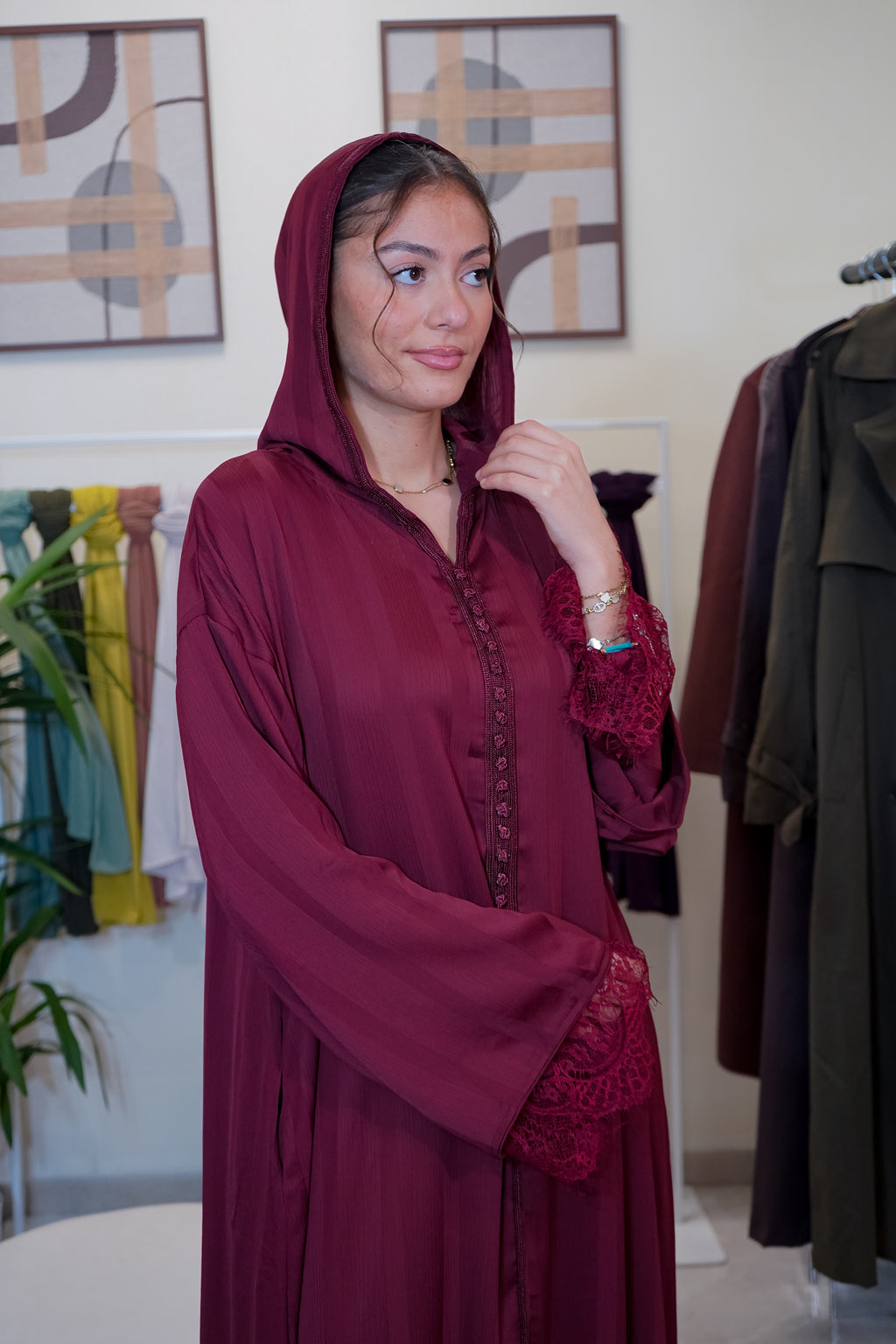 Jellaba dentelle