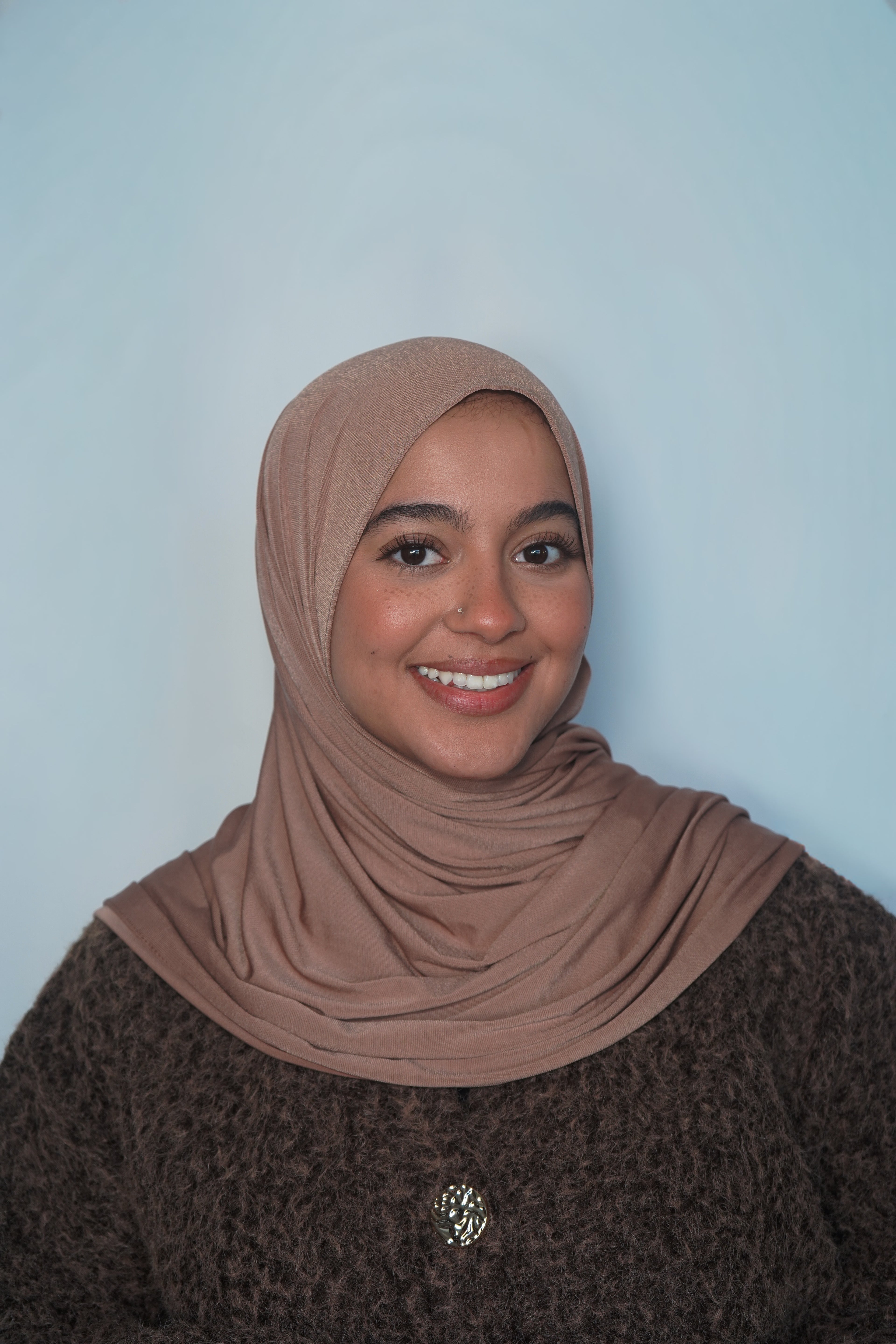 Hijab maron clair