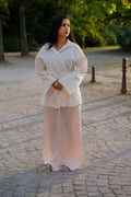 Pantalon fluide satinée